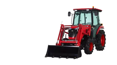 Traktor je vybaven pohonem všech čtyř kol s možností odpojení a uzávěrkou zadního diferenciálu.